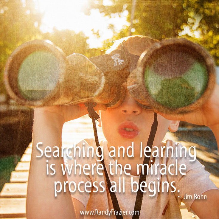 Jim Rohn Quote about Searching