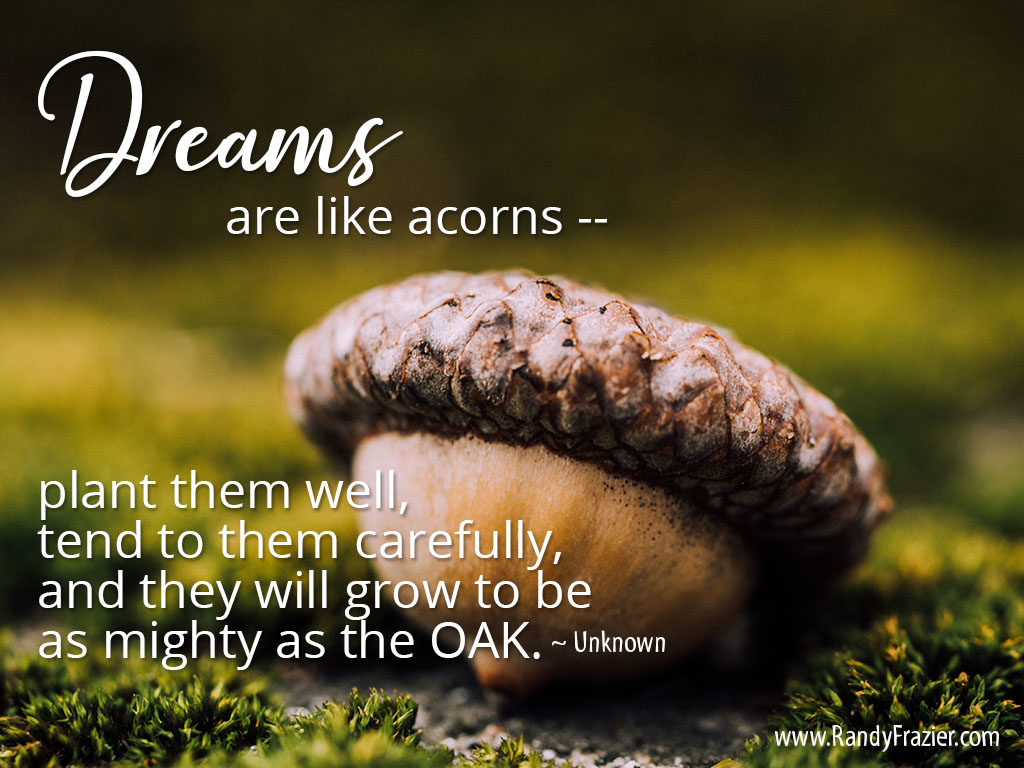 Dreams are Like Acorns Quote