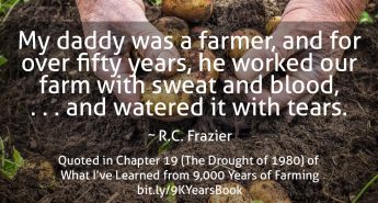 My Daddy was a Farmer quote
