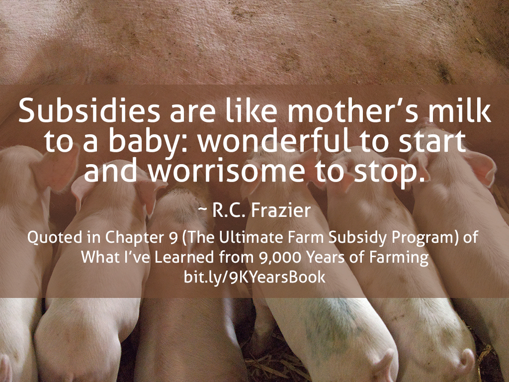Quote about Subsidies