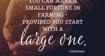 Make a Fortune in Farming Quote