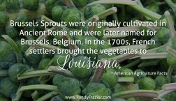 Ag Fact about Brussels Sprouts
