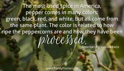 Ag Facts about Black Pepper