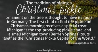 Christmas Ag Facts: The Christmas Pickle