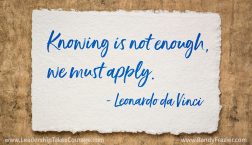 Leonardo Da Vinci Quote