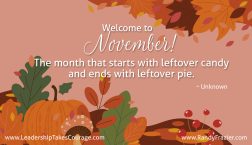 Welcome November