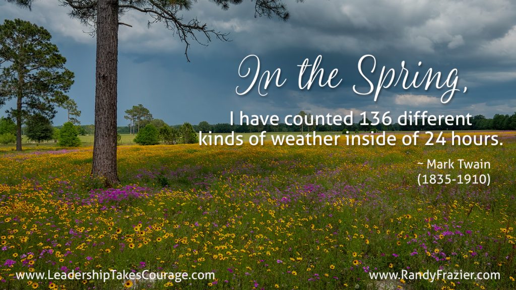 Springtime Quote by Mark Twain