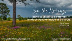 Springtime Quote by Mark Twain